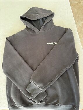 White Fox Boutique Hoodie in Charcoal Gray